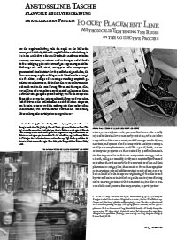 [Fig. 04] Jäger: Pocket Placement Line. In: Generalist 1/2009 pp.42-49. About: Vitales Archiv- Everybody can participate!